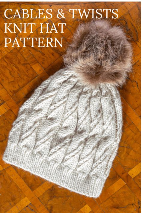 Cable Knit Hat Pattern · Nourish and Nestle