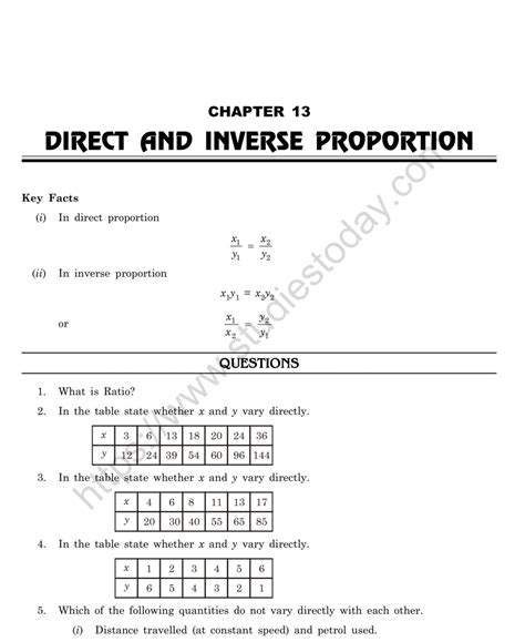 Direct And Inverse Variation Worksheet Pro Worksheet