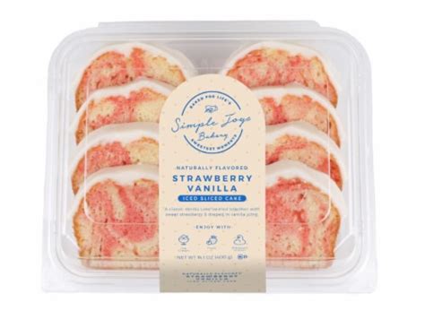 Simple Joys Bakery Strawberry Vanilla Iced Sliced Cake 141 Oz Kroger