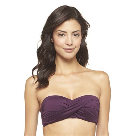 Target Molded Cup Twist Bandeau Bikini Top Mossimo 19 99