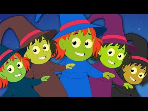 Five Wicked Witches Halloween Nursery Song Rhyme For Children Video