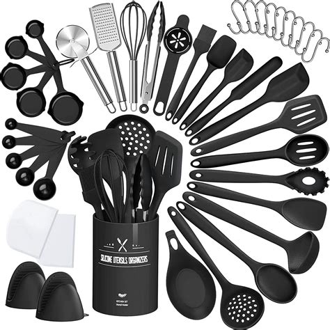 Amazon 43 Pcs AIKKIL Kitchen Utensils Set Heat Resistant Silicone