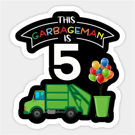 This Garbageman Is 5 5th Birthday Garbage Truck 5th Birthday Garbage