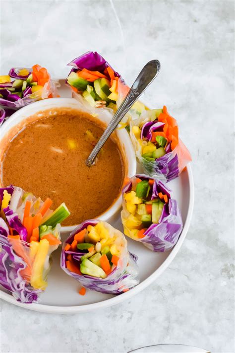 Mango Spring Roll In A Bowl A Paige Of Positivity