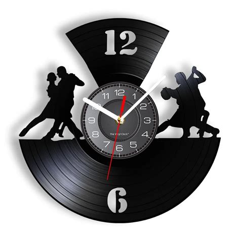 Reloj De Pared De Baile De Salón Reloj De Pared Con Disco De Vinilo