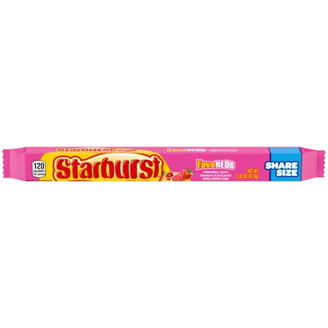 Starburst Fave Reds Fruit Chews Candy Share Size 345 Oz Starburst