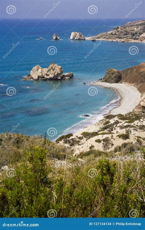 Cyprus Rock Of Aphrodite Stock Photo Image Of Birthplace 127134134