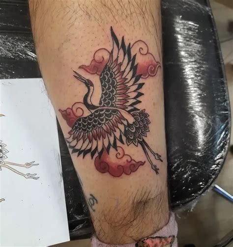 84 Traditional Japanese Crane Tattoo Designs And Meaning