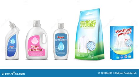 Household Chemicals Vector Illustration Of Toilet Or Bathroom Cleaner