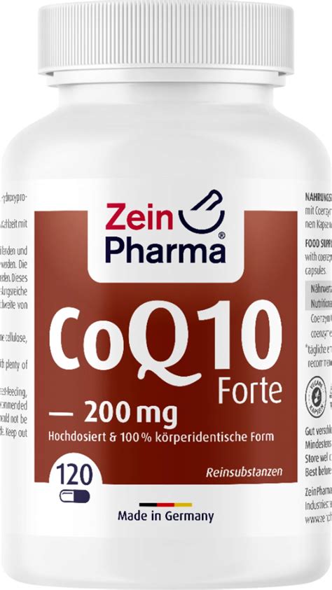 Coenzym Q10 Forte 200 Mg 120 Kapseln ZeinPharma VitalAbo