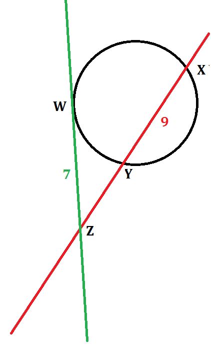 Finding Lengths Of A Secant And A Tangent Intersecting In The Exterior Of