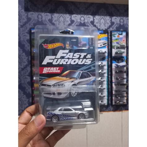 Jual Hot Wheels Fast Furious Nissan Skyline GT R BNR34 Shopee Indonesia