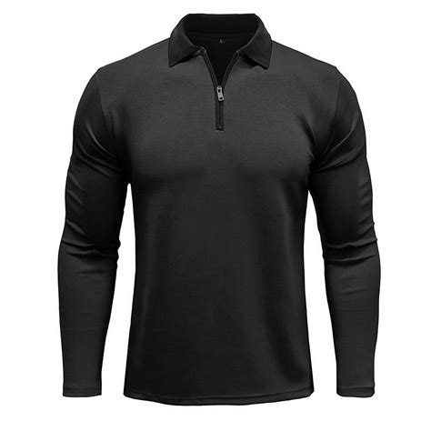 Peaskjp Mens Polo Shirts Big And Tall Mens Polo Shirts Long Sleeve Polo Shirts For Men Golf