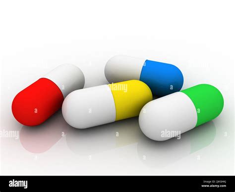 3d Rendering Healthcare Medical Tablets Stock Photo Alamy