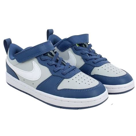 Nike Court Borough Low 2 Grey Navy White Bleu Cdiscount Chaussures