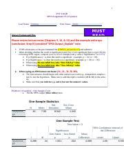 Understanding SPSS Output And APA Format In Statistics Course Hero