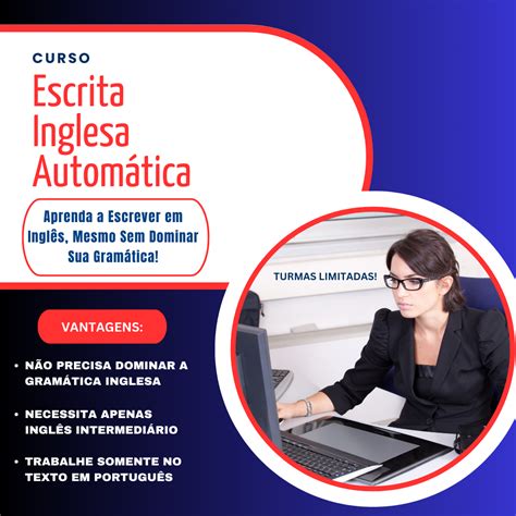 Curso Escrita Inglesa Automática Aprenda a Escrever em Inglês Sem