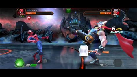 Spiderman Vs Thor Marvel Contest Of Champions Mcoc Youtube