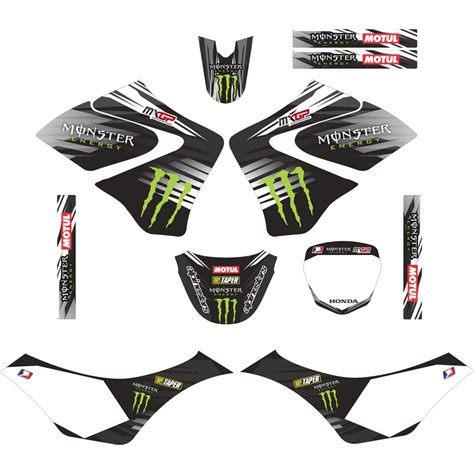 Kit Adesivos Graficos Falcon Trilha Motocross 08 Shopee Brasil