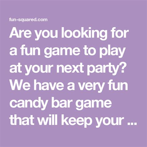 Fun Candy Bar Game Best Candy Bar Games Fun Christmas Party Games