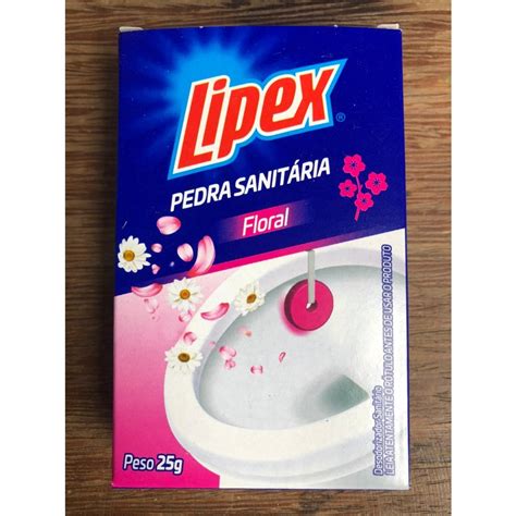 Pedra Sanitária Floral Ação Bacteriostática Lipex 25g Shopee Brasil