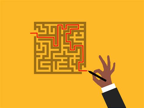 Download Problem Solving Maze Labyrinth Royalty Free Vector Graphic