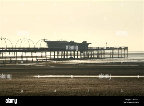 The new pier at Southport Merseyside England Stock Photo - Alamy