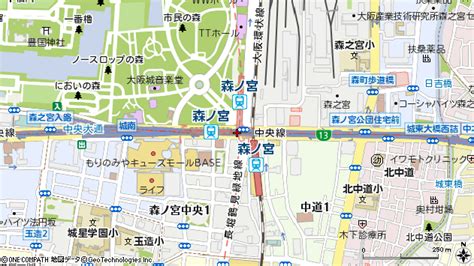 森ノ宮駅 地図・周辺情報：マピオン