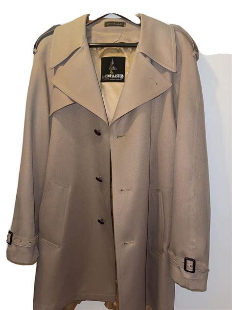 Master Harbor Mens Trench Coat Rain Coat Classic Tan Gem