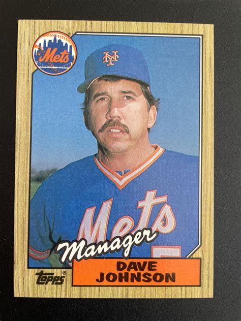 Dave Johnson Ungraded 1987 Topps