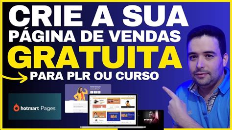 Como criar página de vendas gratuita para E book PLR na Hotmart Pages