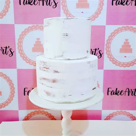 Bolo Fake Andares Naked Cake Rustico Andares Elo