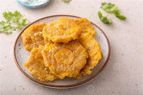 Tostones Traditional Carribean Dish Twice Fried Plantains 16116775