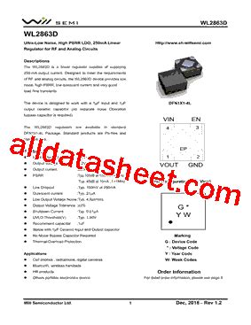 GH Marking WL2863D18 4 TR Datasheet PDF Will Semiconductor Ltd