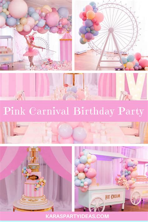 Kara's Party Ideas Pink Carnival Birthday Party | Kara's Party Ideas