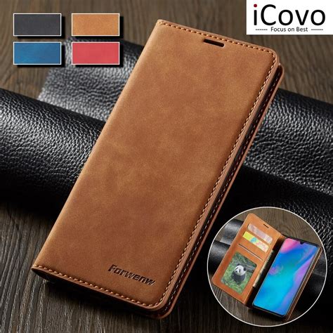 Funda De Cuero Tipo Billetera Para Huawei P30 P20 P40 Pro Lite Mate 20