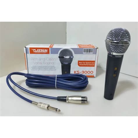 New Original Platinum Heavy Duty Wired Meter Microphone Ks