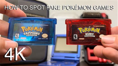 How To Spot A Real Vs Fake Pokemon GBA Game YouTube