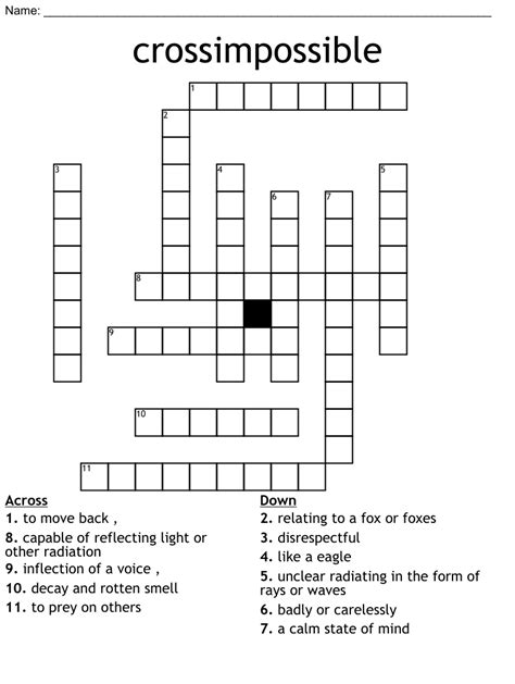 Crossimpossible Crossword Wordmint