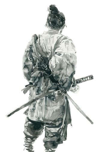 Drawing Afro Samurai Samurai Samurai Sword Warrior Png Transparent