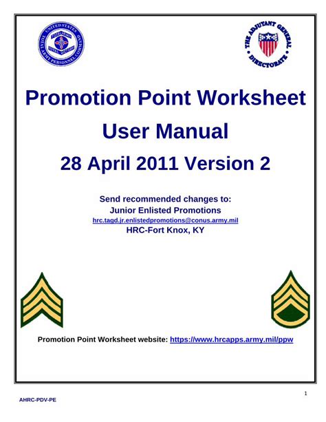 PDF Promotion Point Worksheet User Manual AskTOP Netasktop Net Wp