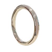 Sterling Silver Classic Oval Bangle Cavendish French