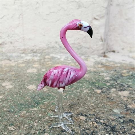 Flamingo Glass Art Etsy