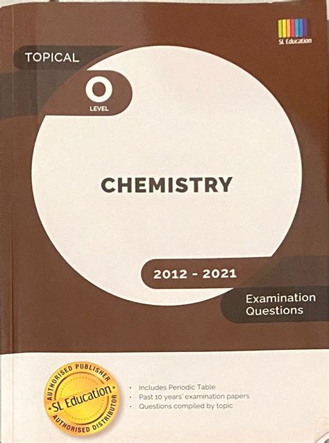 O Level Chemistry Tropical Tys Hobbies Toys Books