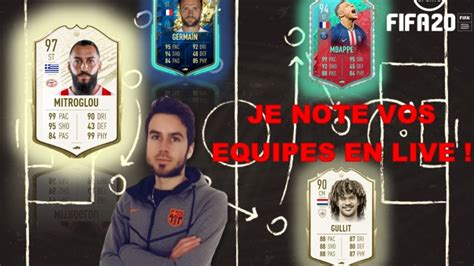 LIVE FIFA 20 JE NOTE VOS EQUIPES PACK ICONE SBC A 19H REDIF