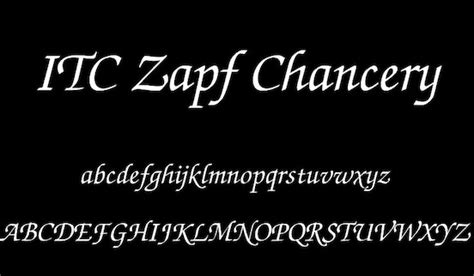 ITC Zapf Chancery font - Fontspace.io