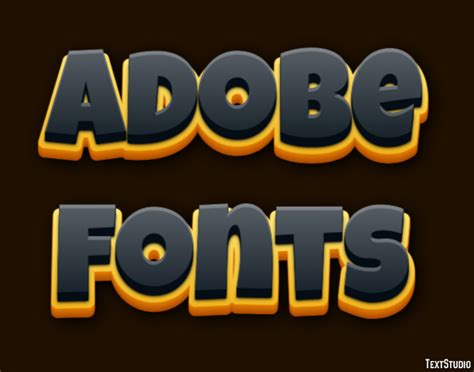 Adobe Fonts Text Effect and Logo Design Font