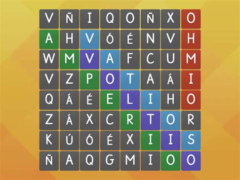 SOPAS DE LETRAS Wordsearch