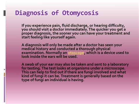 Ppt Otomycosis Causes Symptoms Daignosis Prevention And Treatment Powerpoint Presentation