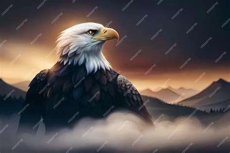 Premium AI Image | Eagle fire design illustration